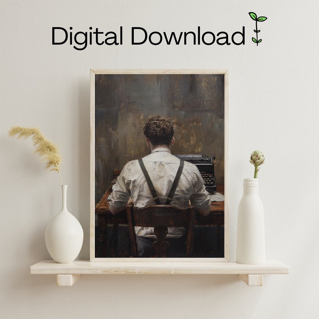 Roman Kitt Typewriter Digital Art- Divine Rivals - Ruthless Vows