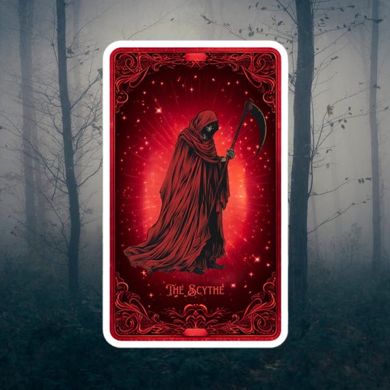 Scythe Card Sticker | One Dark Window Series | Providence Cards