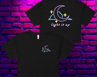 Light It Up - Crescent City Baumwoll-Crop-Shirt für Frauen - Sarah J Maas - SJM - Maasverse - Bryce Quinlan - Danika Fendyr
