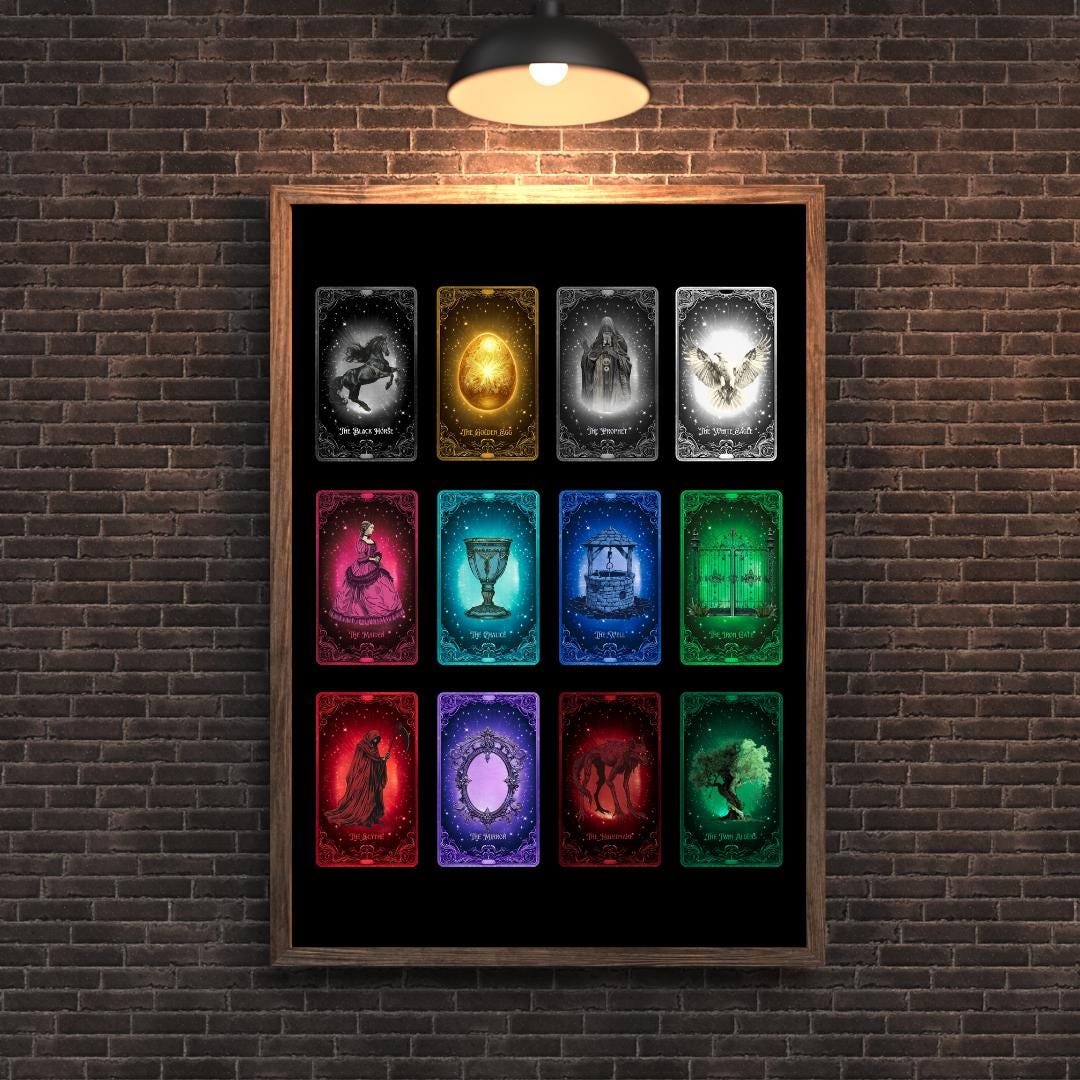 One Dark Window Providence Cards Poster | Fantasy Art Print