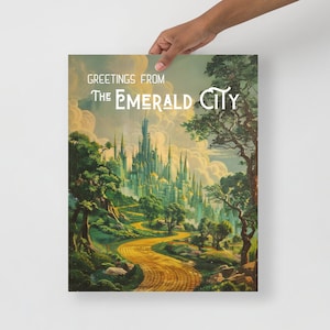 Greetings from The Emerald City - Wizard of Oz Fantasy Art - L Frank Baum - Dorothy - Wicked Witch