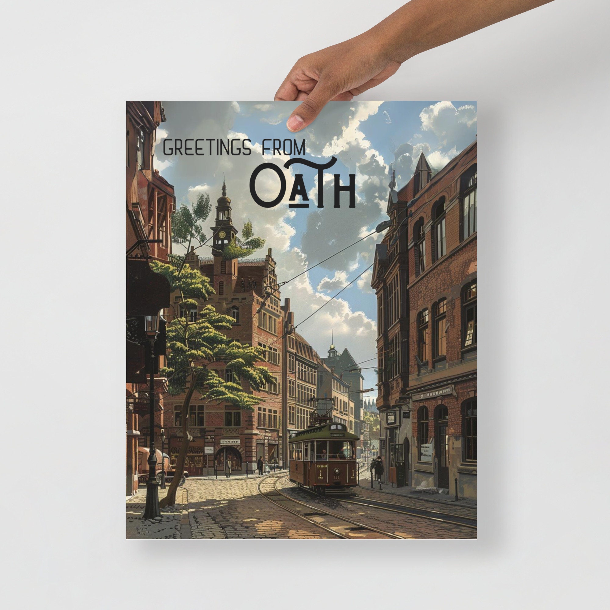 Greetings from Oath - Divine Rivals Digital Fantasy Art - Rebecca Ross - Ruthless Vows - Iris Winnow - Roman Kitt - Inkridden Tribune