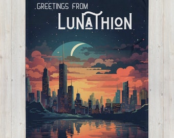 Lunathion - Queen-sized Throw Blanket - Crescent City - Sarah J Maas - Bookish Gifts