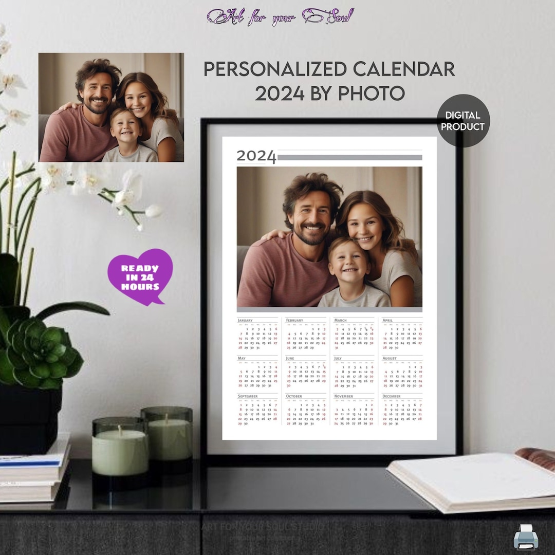 Personalized Custom Family Calendar 2024 by Photo Wall Decor Etsy Custom Family Calendar 2025