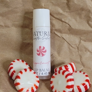 Peppermint Lip Balm, Chapstick, Natural Lip Balm, Beeswax Lip Balm, Essential Oil Lip Balm, Mango Butter & Shea Butter Lip Balm, Homemade