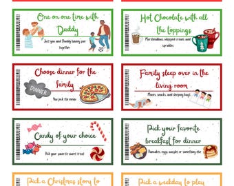 Christmas Reward Coupon Book for Kids – Editable Canva Template & PDF Instant Download, DIY Holiday Fun Activity, Printable, Good Behavior