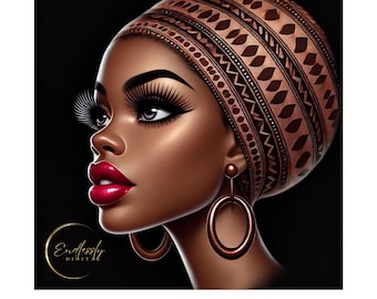 Guida ai prompt DALLE I Headwrap-Regina nubiana afroamericana-Stimola la tua creatività con prompt esclusivi