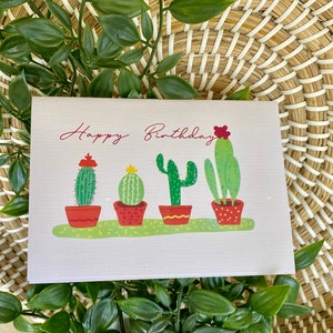 Digital Birthday Greeting Card | Cactus Greeting Card | Birthday Wishes | Celebration Card