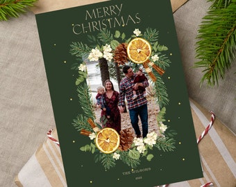 Floral Christmas Card