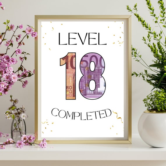 Tarjeta De Cumpleaños De Madera Para 18 Años - Regalo Personalizado Para Dinero | Diseño Creativo, Incluye Mensaje Y Espacio Para Efectivo | FOSDICK