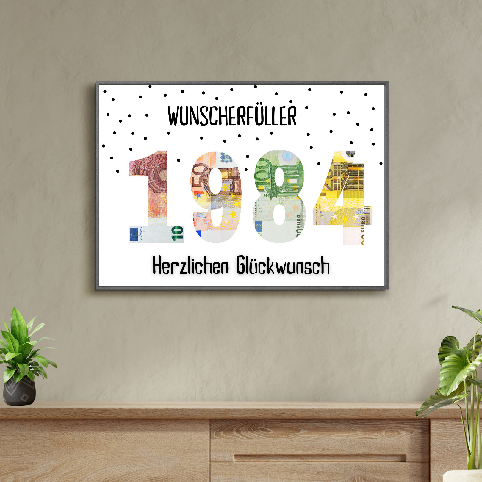 PDF Geldgeschenk 40 Geburtstag Wunscherfüller Geburtstagskarte Download