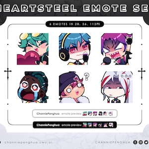 League of Legends HeartSteel Emote Set für Twitch/Discord/YouTube — Persönliche Twitch Emotes — Nette Emotes — Discord Emotes