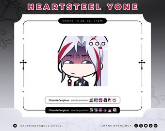 League of Legends HeartSteel Yone Emote for Twitch/Discord/YouTube — Custom Twitch Emotes — Cute Emotes — Discord Emotes