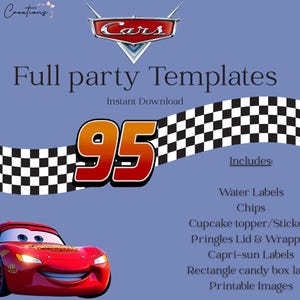 Lightning McQueen Party Favors