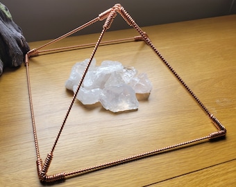 Copper Sacred Cubit Tensor Giza Pyramid, Restructures Water & Assists Meditation and Well-Being