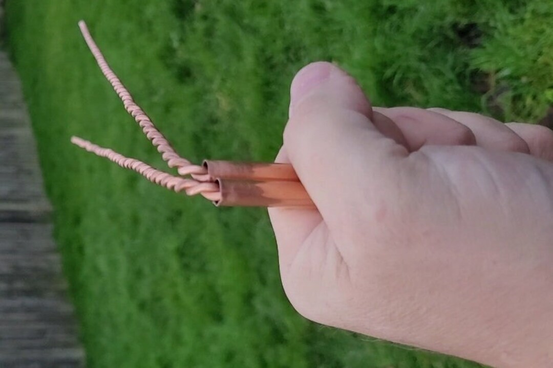 Copper Dowsing Rods With Swivel Handles made to Galactic Etsy