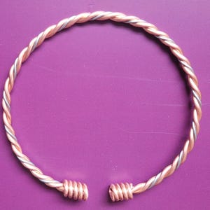 Copper And Zinc Tensor Ankle Bracelet Made to 2/3 Remen Cubit Energy Jewellery
