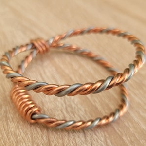 Childs Tensor Copper And Zinc Double twist Bracelet Combined Promotes Well-being Immune System Boost