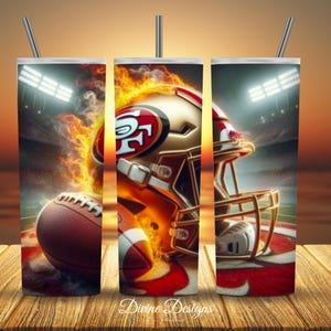 Football 20oz Tumbler  with lid and straw , Gift for him , Fan Gifts , Team Gift , Birthday gift ,Mens sports, Travel gift, Sports Fan gift