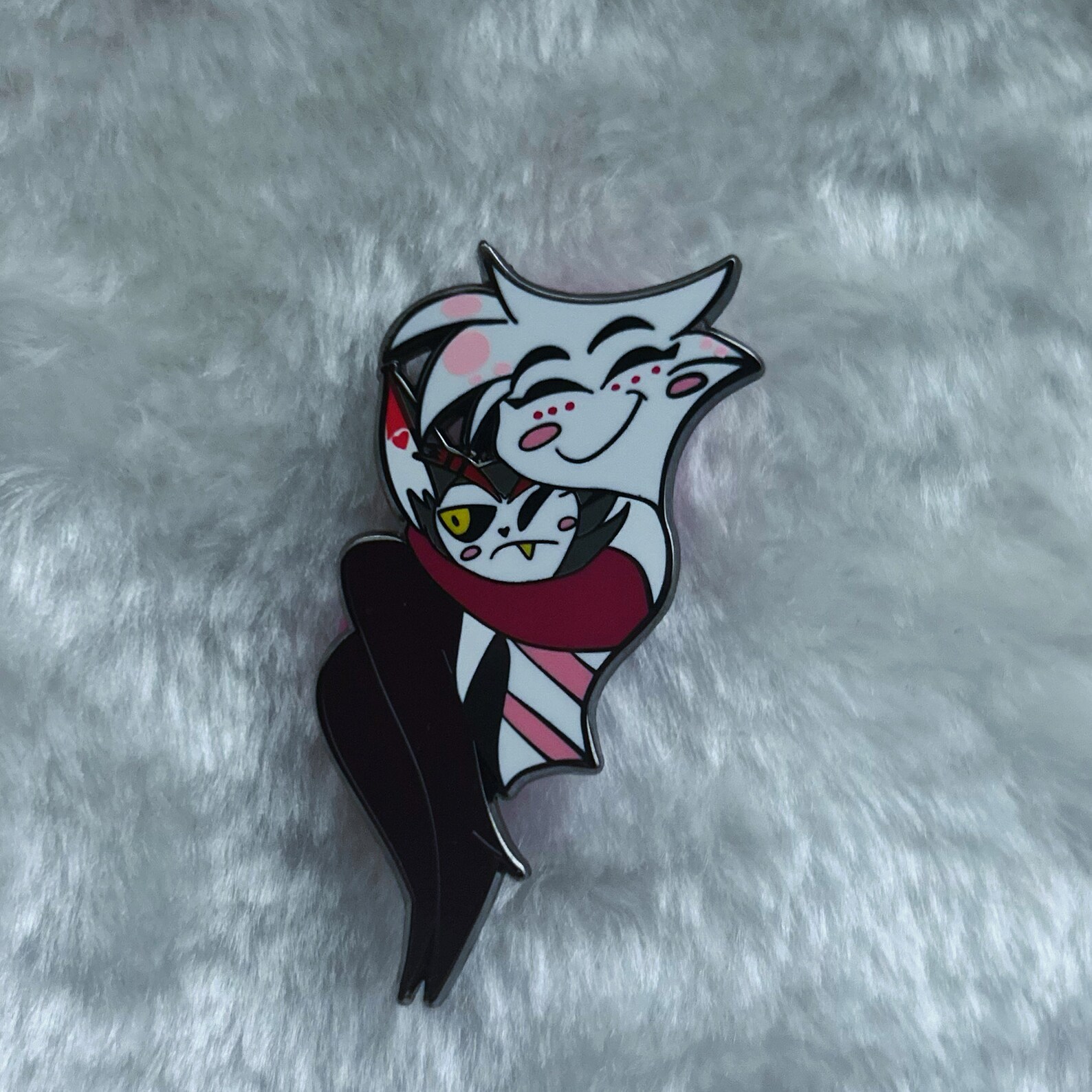 Hazbin Hotel Angel Dust and Husk Enamel Pin - Etsy
