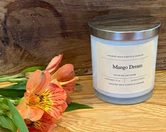 Candle Mango Dream 8 oz, Gift Candle, Candle Gift for Mom, Candle Gift for Friend, Mango Gardenia