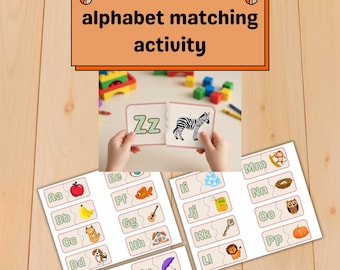 Alphabet Matching Activity | ABC Letter Matching Cards for Kids