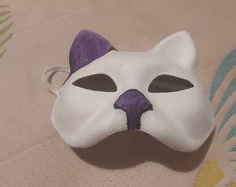 Marble fox 4.0 <3 (4th marble fox mask I have made) #foxmask #catmask #  therian in 2023, therians mask