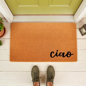 Zerbino: Ciao,  Tappetino Benvenuto Porta Ingresso Casa