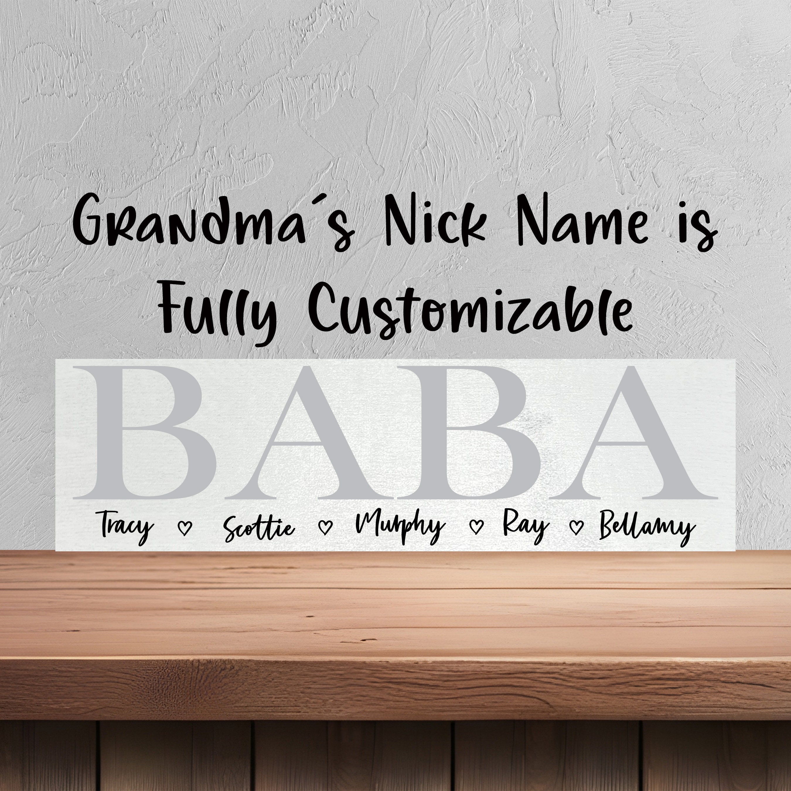 Farmhouse Baba Mother's Day Gifts for Baba Personalized Gifts for Grandma Personalized Mother's Day Gifts Unique Mother's Day Gifts 7414
