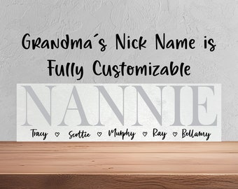 Personalized Gift for Nannie Mother&#39;s Day Gift for Nannie Mothers Day Gift for Nannie Gift for Her Farmhouse Gifts for Nana Grandma 7414