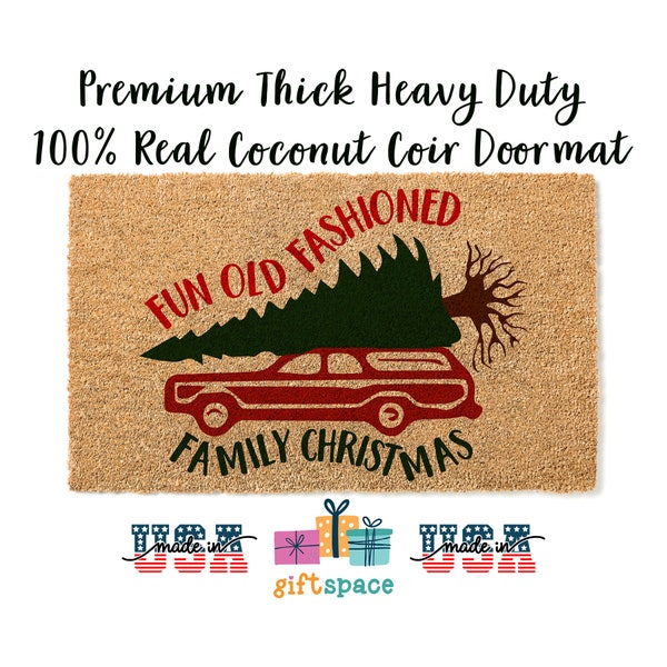 Doormat Fun Old Fashioned Family Christmas Family Vacation Christmas Vacation Funny Christmas Doormat Door Mat Funny Gift Door Mat 3278**