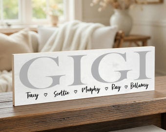 Mothers Day Gift For Grandma, Wood Sign, Nana, Grammy, Mimi, Nonna, Oma, Mother's