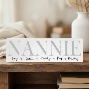 Personalized Mothers Day Gift For Grandma, Nana, Mimi, Gigi, Gram, Granny, Nonna, Oma