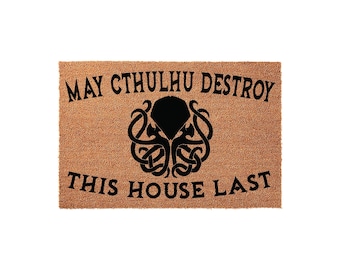 May Cthulhu Destroy This House Last Doormat, Front Porch Welcome Mat