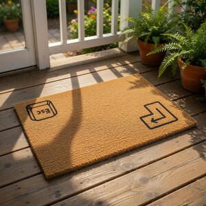Keyboard Doormat, Funny Doormats, Esc Enter Welcome Mat, Programmer Gift, New Home Gift, Nerdy Gamer Funny Door Mat