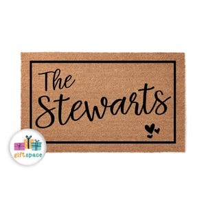 Custom Doormat, Huge Doormat, 36x60 36x72, Double Door, Personalized Doormat, Door Mat, Last Name, Monogram, Wedding Gift, Closing Gift 3367