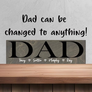 Custom Sign for Dad - Gifts for Dad - Personalized Gift for Dad - Fathers Day Gifts - Father&#39;s Day Gifts for Him - for Dad - Daddy - Dada