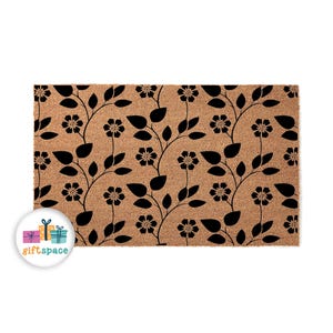 Doormat Floral Pattern 20 Farmhouse Mat Front Porch Mat Unique Gift Housewarming Gift Closing Gift Front Door Mat Home Decor Coir Mat 4334**