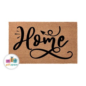 Doormat Home Design Welcome Mat Home Gift Unique Gift Minimalist Home Gift Birthday Gift House Warming Engagement Gift Closing Gift 5796**