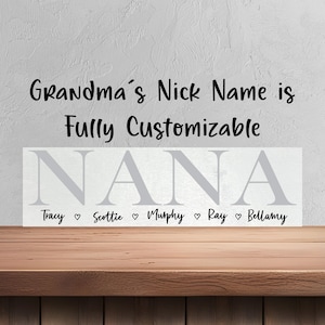 Nana Mother&#39;s Day Gift for Nana - Personalized Gift for Grandma  - Personalized Gift -  Gift from Grandkids - Nana - 7414