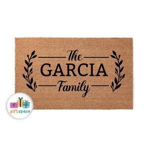 Large Welcome Custom Doormat | Welcome Mat | Custom Door Mat | Housewarming Gift | Wedding Home Decor | Personalized Gift 3385