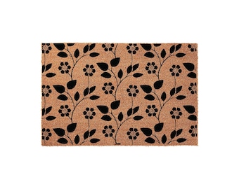 Floral Doormat, Welcome Mat, Housewarming Gift, Flower Doormats, Front Door Mat, Outdoor Doormat, Floral Welcome New Home Gift