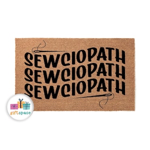 Doormat Sewciopath Welcome Mat Home Gift Boho Decor Outside Gifts For Her Front Porch Entry Outdoor Homeowner Minimalist Porch Decor 5887**
