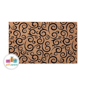 Doormat Floral Pattern 13 Coir Mat Closing Gift Birthday Gift Farmhouse Doormats Front Door Mat Door Mat Doormat New Home Gift 4327**