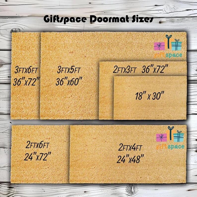 A close-up view of a textured, brown carpet with a black mat or rug on top of it. The text "giftspace" is displayed in a stylized font, and the image does not contain any additional text that can be described in fewer than 500 characters.