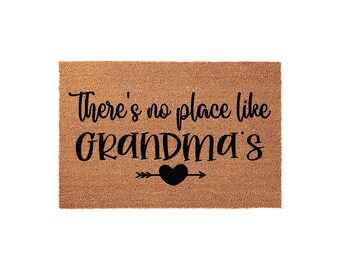There Is No Place Like Grandmas, Welcome Mat, Front Porch Floor Doormat