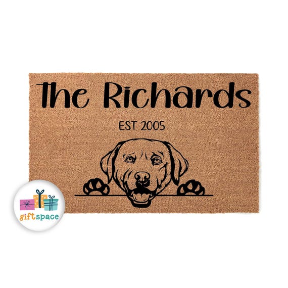 Labrador Retriever Custom Doormat Welcome Mat Custom Door Mat