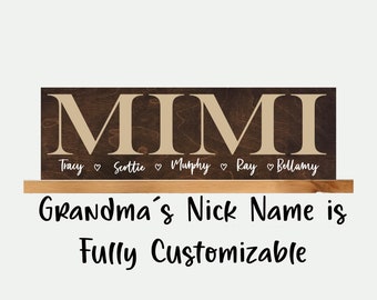 Mother&#39;s Day Gift for Mimi Mothers Day Gift Personalized Gift for Mimi Custom Gift for Mimi Custom Mimi Sign Mimi Gift Grandma Mommy  7414