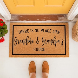 Grandma & Grandpa's House Doormat - Personalized Welcome Mat for Grandparents