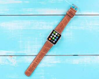 Correa de cuero para Apple Watch SE 3, de 40 mm y 44 mm.